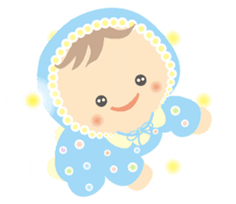 Round baby sticker #10376888