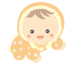 Round baby sticker #10376890