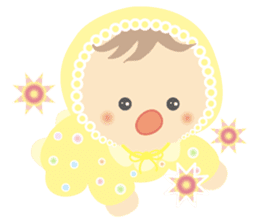 Round baby sticker #10376892