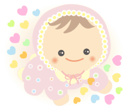 Round baby sticker #10376893