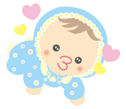 Round baby sticker #10376894