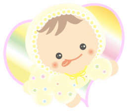 Round baby sticker #10376897