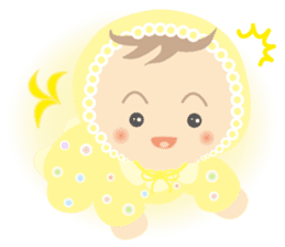 Round baby sticker #10376898