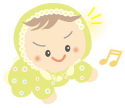 Round baby sticker #10376901
