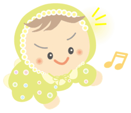 Round baby sticker #10376901