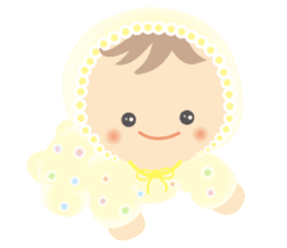 Round baby sticker #10376903