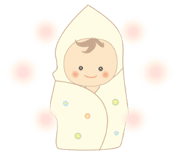 Round baby sticker #10376905
