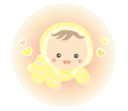 Round baby sticker #10376907