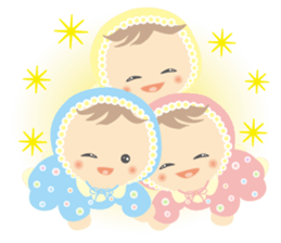 Round baby sticker #10376913