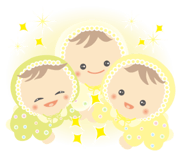 Round baby sticker #10376915