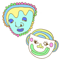 Everyone in pastel colors