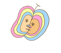 Everyone in pastel colors sticker #10377153