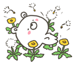 GOOD bear in spring sticker #10377555