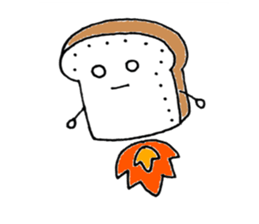 baits of carp a loaf and a wheat gluten sticker #10379137