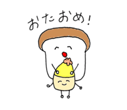 baits of carp a loaf and a wheat gluten sticker #10379155