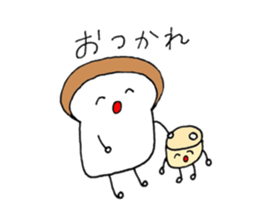 baits of carp a loaf and a wheat gluten sticker #10379157