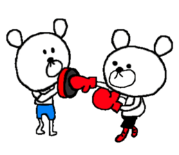 Boxing Bear sticker #10380008