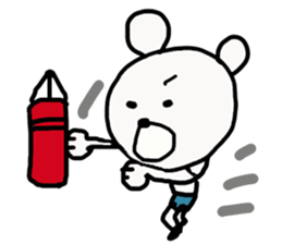 Boxing Bear sticker #10380016