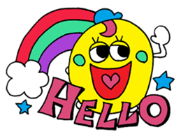 Colorful pop message sticker sticker #10380133