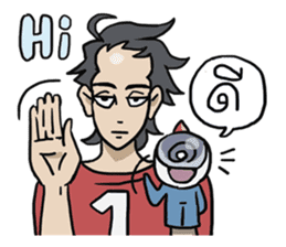 AsB - 106 ONE WORD MAN sticker #10380240