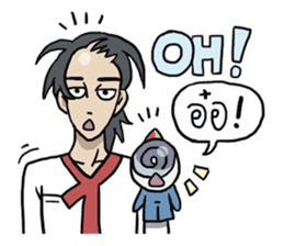 AsB - 106 ONE WORD MAN sticker #10380250