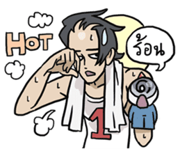 AsB - 106 ONE WORD MAN sticker #10380260