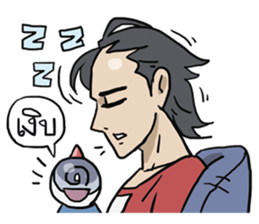 AsB - 106 ONE WORD MAN sticker #10380263