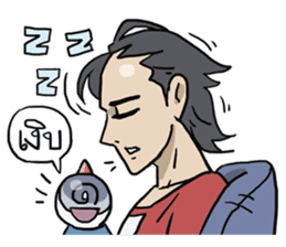 AsB - 106 ONE WORD MAN sticker #10380263