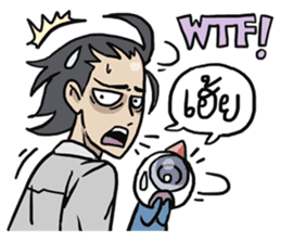 AsB - 106 ONE WORD MAN sticker #10380268