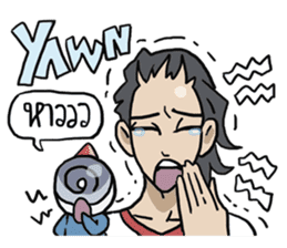 AsB - 106 ONE WORD MAN sticker #10380269