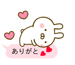 Rabbit Usahina Love Balloon sticker #10380700