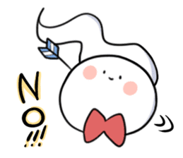 Intimidating to  cute ghost sticker #10380809