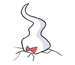 Intimidating to  cute ghost sticker #10380818