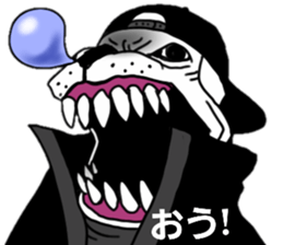 dog men sticker #10382723