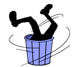 dog men sticker #10382730