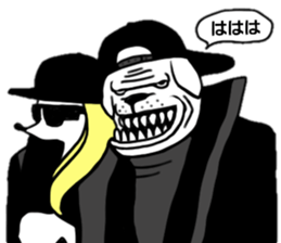 dog men sticker #10382731