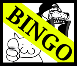 dog men sticker #10382753