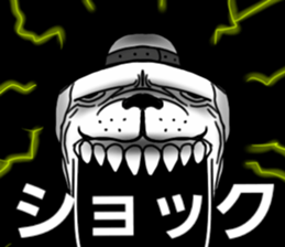 dog men sticker #10382756