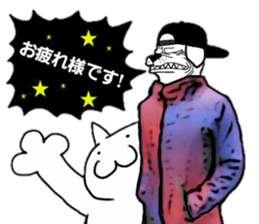 dog men sticker #10382759