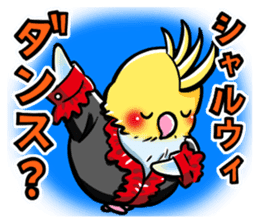 Wonderful talking of the parakeet 2 sticker #10382867