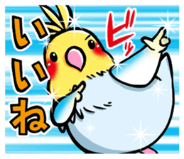 Wonderful talking of the parakeet 2 sticker #10382876