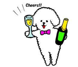 Bichon frize Dog3 Pero Sticker sticker #10383806