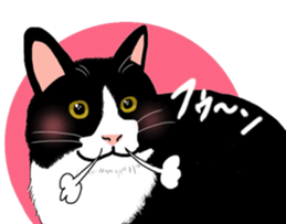 Hachi and Coro 2 with friends sticker #10383923