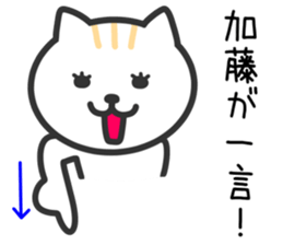 Cat TO KATO sticker #10384157