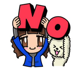 NonNon's daily sticker with hangle sticker #10384871