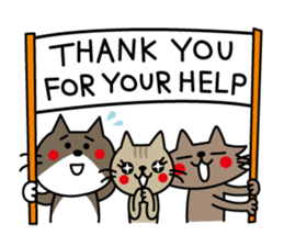 CATS & PEACE -English version- sticker #10385223