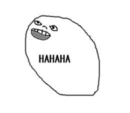 strange face1 sticker #10385245