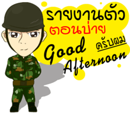 Police/Soldier thailand v.Eng/Isan sticker #10385465