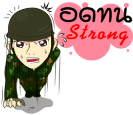 Police/Soldier thailand v.Eng/Isan sticker #10385476