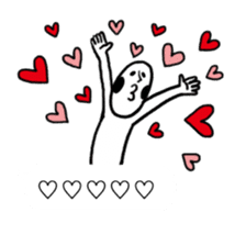 A man who settled down in the baloon sticker #10386121